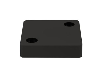 Vierkante Basis voor Teco Led Naula Zwart 2x10W Dimbaar 160x160x35mm