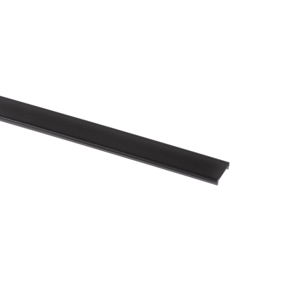 Plexi zwart voor Top Line 25mm profiel 2m