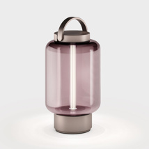 Qu - Helder brons - Roze glas - 3,5W/76lm - 2700K