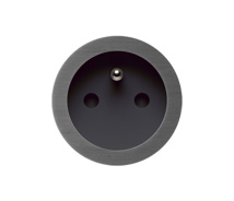 Rond 2.0 | retrofit / easyfit socket type E - small trim - canon de fusil dark - black cup