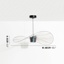 Vertigo hanglamp medium 140cm E27 - Kever